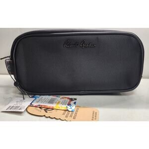 Robert Graham Hydrus Max Black Designer New Unisex Toiletry Essential Travel Bag